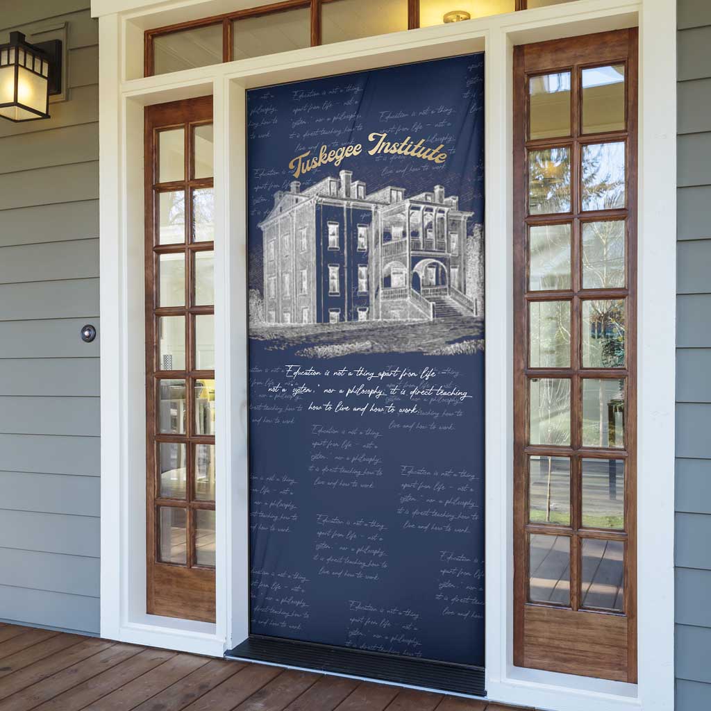 Booker T. Washington Door Cover Tuskegee Institute Design Educational Legacy 1881 Historic Tribute - African Pride