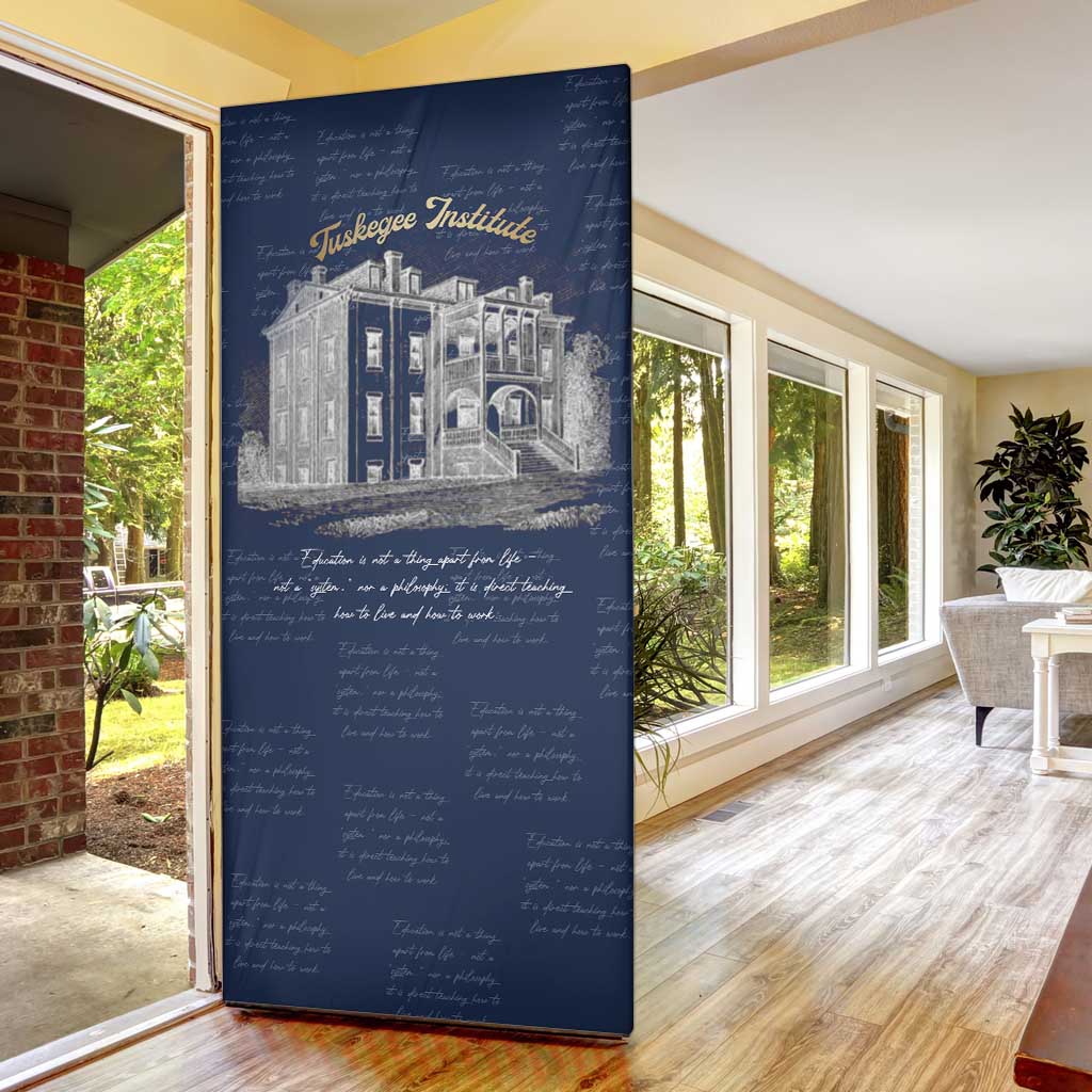 Booker T. Washington Door Cover Tuskegee Institute Design Educational Legacy 1881 Historic Tribute - African Pride