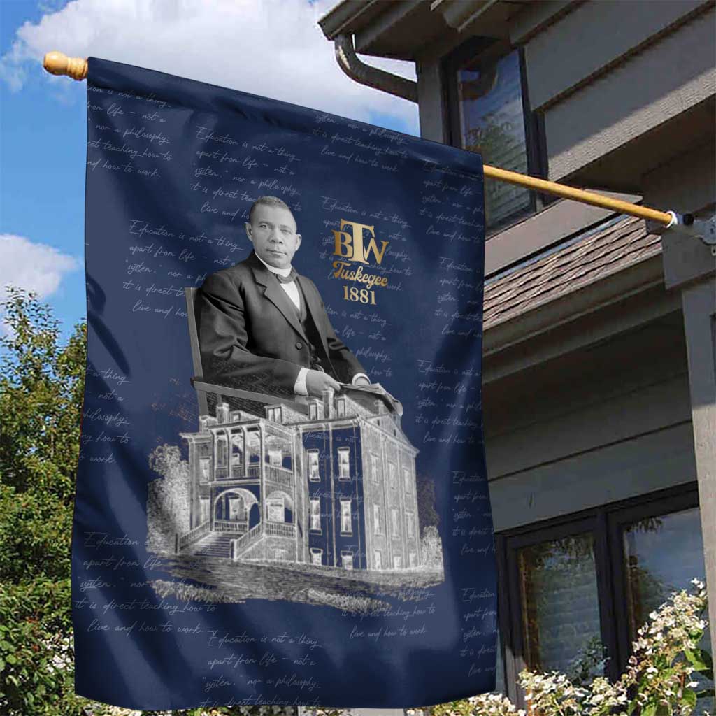 Booker T. Washington Garden Flag Tuskegee Institute Design Educational Legacy 1881 Historic Tribute - African Pride