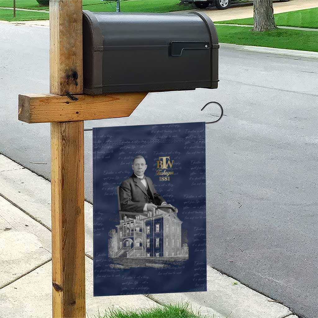Booker T. Washington Garden Flag Tuskegee Institute Design Educational Legacy 1881 Historic Tribute - African Pride