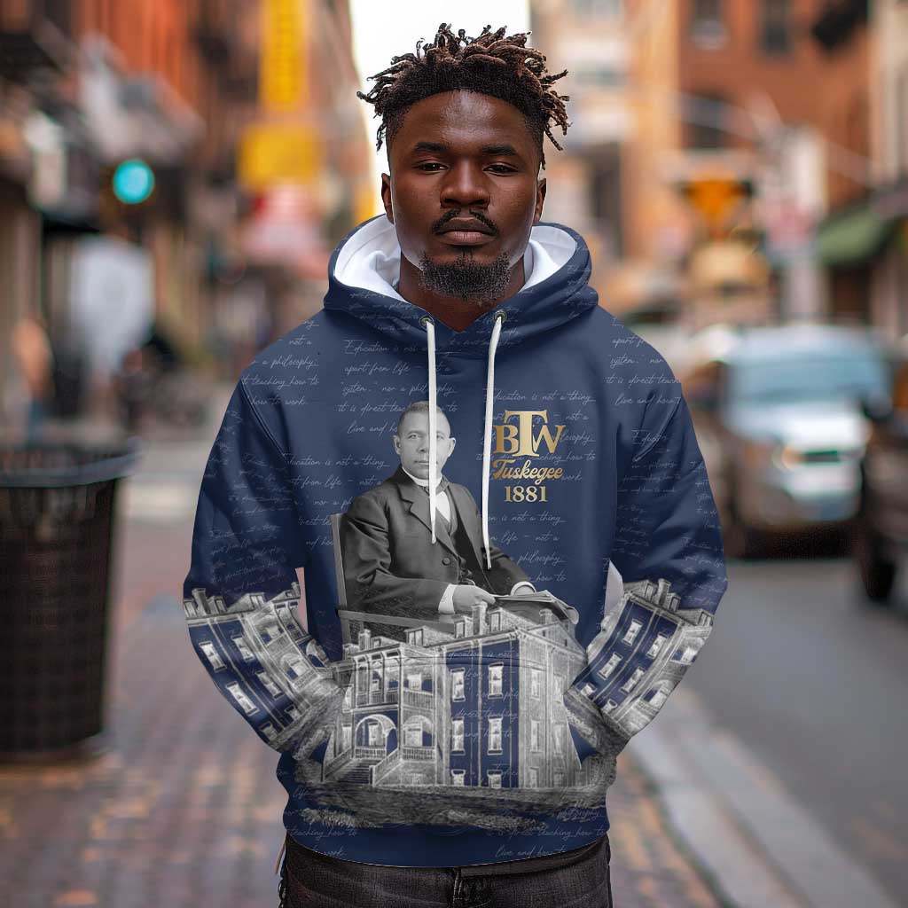 Booker T. Washington Hoodie Tuskegee Institute Design Educational Legacy 1881 Historic Tribute - African Pride