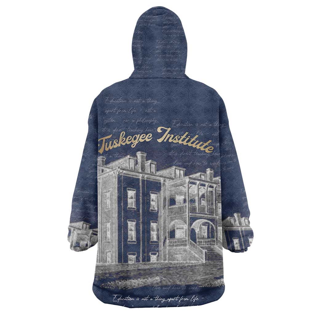 Booker T. Washington Kid Wearable Blanket Hoodie Tuskegee Institute Design Educational Legacy 1881 Historic Tribute - African Pride