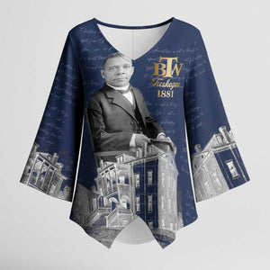 Booker T. Washington Kimono Sleeve Blouse Tuskegee Institute Design Educational Legacy 1881 Historic Tribute - African Pride