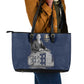Booker T. Washington Leather Tote Bag Tuskegee Institute Design Educational Legacy 1881 Historic Tribute - African Pride