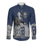 Booker T. Washington Long Sleeve Button Shirt Tuskegee Institute Design Educational Legacy 1881 Historic Tribute - African Pride