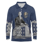 Booker T. Washington Long Sleeve Polo Shirt Tuskegee Institute Design Educational Legacy 1881 Historic Tribute - African Pride