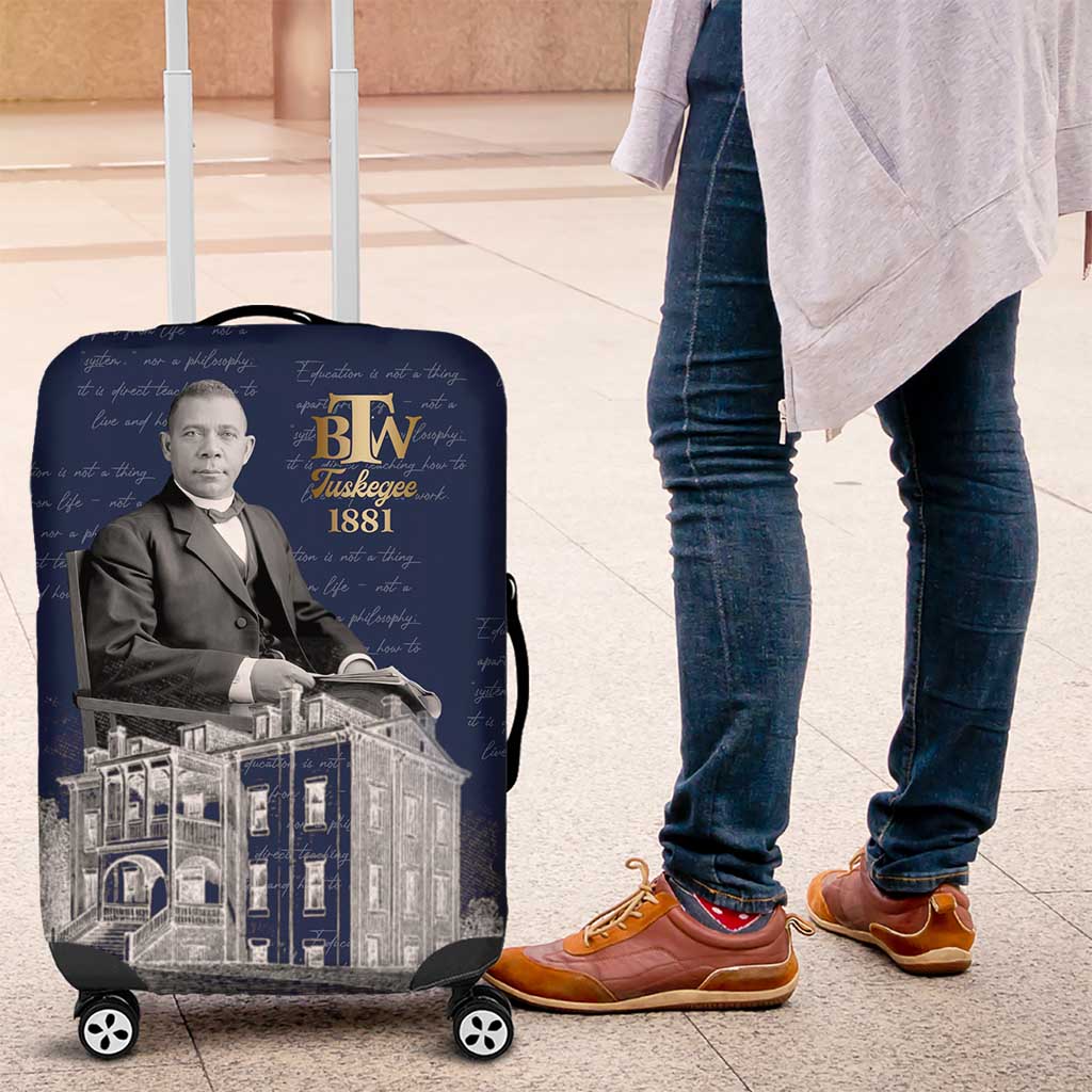 Booker T. Washington Luggage Cover Tuskegee Institute Design Educational Legacy 1881 Historic Tribute - African Pride