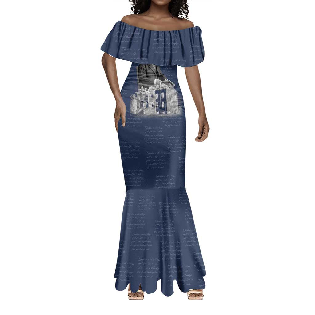 Booker T. Washington Mermaid Dress Tuskegee Institute Design Educational Legacy 1881 Historic Tribute - African Pride