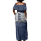 Booker T. Washington Off Shoulder Maxi Dress Tuskegee Institute Design Educational Legacy 1881 Historic Tribute - African Pride
