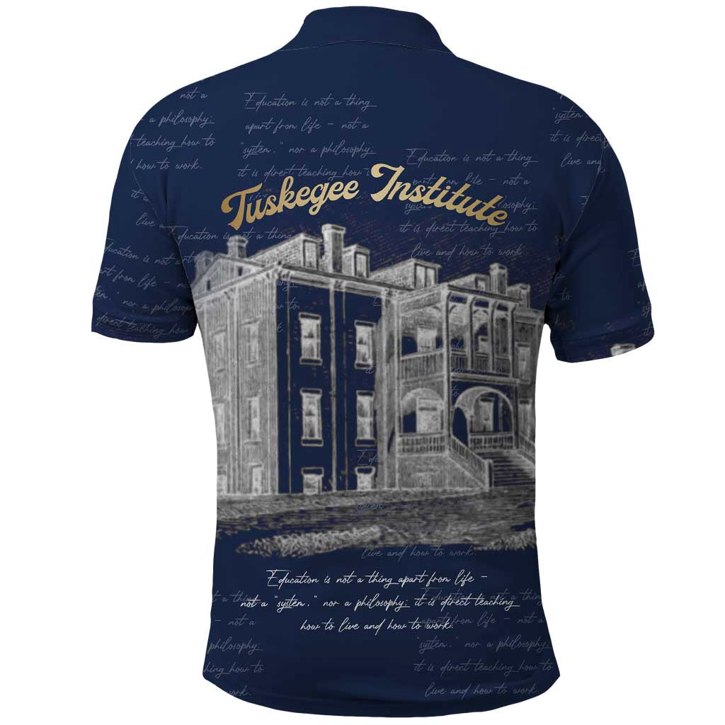 Booker T. Washington Polo Shirt Tuskegee Institute Design Educational Legacy 1881 Historic Tribute TS04