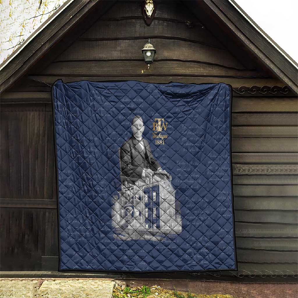 Booker T. Washington Quilt Tuskegee Institute Design Educational Legacy 1881 Historic Tribute - African Pride