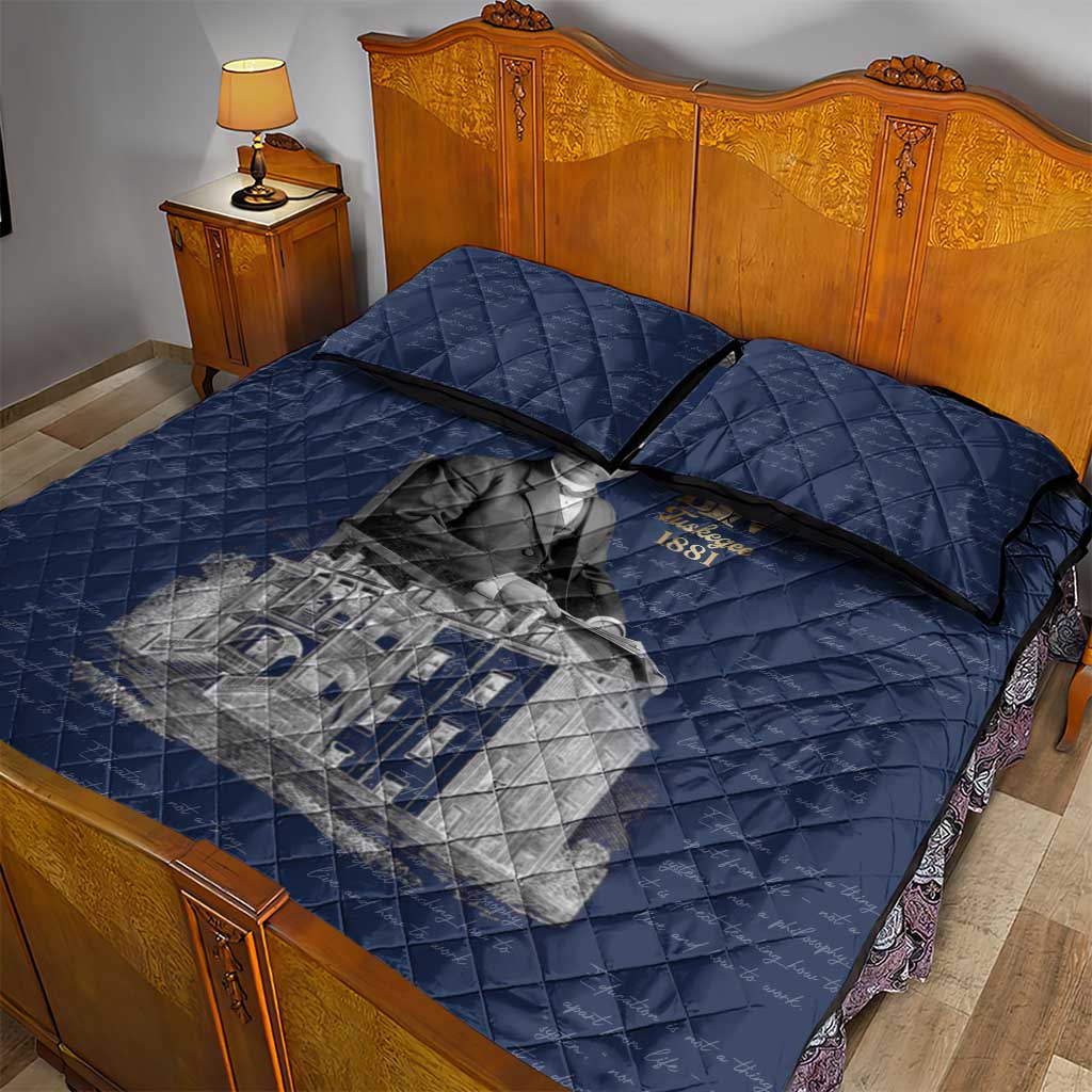 Booker T. Washington Quilt Bed Set Tuskegee Institute Design Educational Legacy 1881 Historic Tribute - African Pride