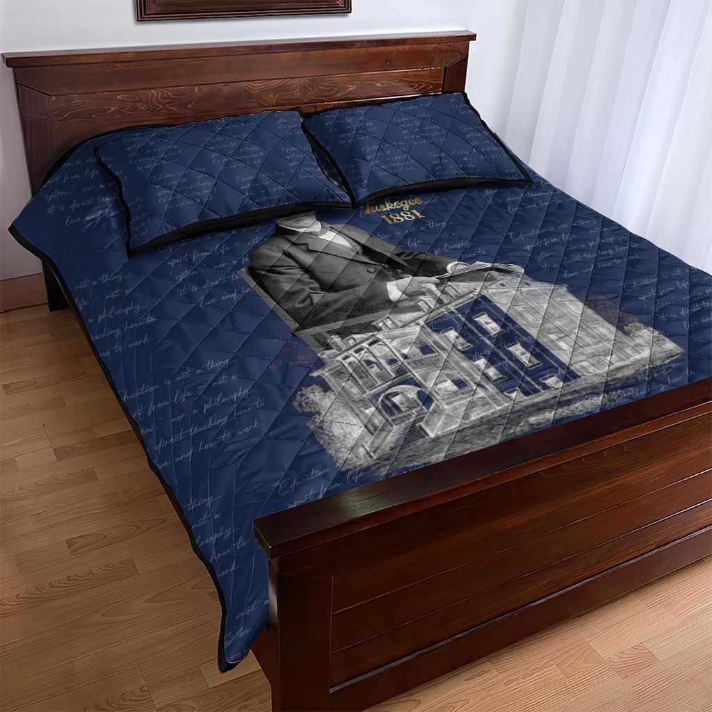 Booker T. Washington Quilt Bed Set Tuskegee Institute Design Educational Legacy 1881 Historic Tribute - African Pride