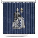 Booker T. Washington Shower Curtain Tuskegee Institute Design Educational Legacy 1881 Historic Tribute - African Pride