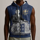 Booker T. Washington Sleeveless Zip Hoodie Tuskegee Institute Design Educational Legacy 1881 Historic Tribute - African Pride