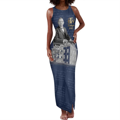 Booker T. Washington Tank Maxi Dress Tuskegee Institute Design Educational Legacy 1881 Historic Tribute - African Pride