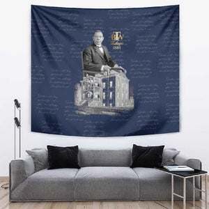 Booker T. Washington Tapestry Tuskegee Institute Design Educational Legacy 1881 Historic Tribute - African Pride