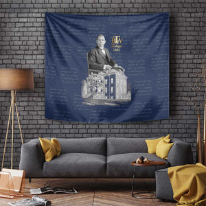 Booker T. Washington Tapestry Tuskegee Institute Design Educational Legacy 1881 Historic Tribute - African Pride