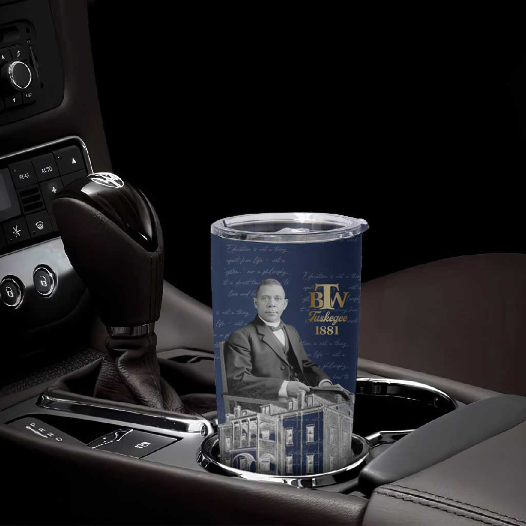 Booker T. Washington Tumbler Cup Tuskegee Institute Design Educational Legacy 1881 Historic Tribute - African Pride