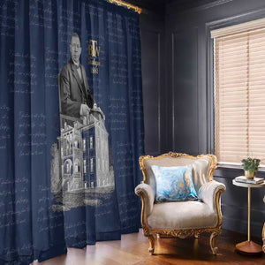 Booker T. Washington Window Curtain Tuskegee Institute Design Educational Legacy 1881 Historic Tribute - African Pride