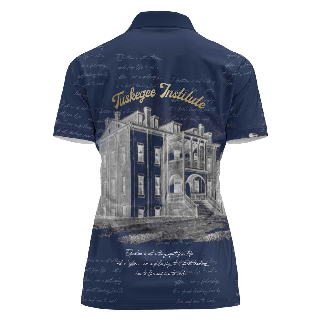 Booker T. Washington Women Polo Shirt Tuskegee Institute Design Educational Legacy 1881 Historic Tribute TS04