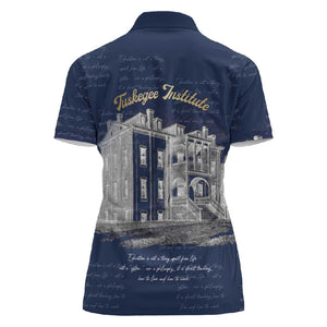 Booker T. Washington Women Polo Shirt Tuskegee Institute Design Educational Legacy 1881 Historic Tribute TS04