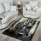 Booker T. Washington Area Rug Historic Portrait Collage Civil Rights Legacy Educational Pioneer Design - African Pride