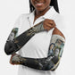 Booker T. Washington Arm Sleeves Historic Portrait Collage Civil Rights Legacy Educational Pioneer Design - African Pride