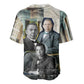 Booker T. Washington Baseball Jersey Historic Portrait Collage Civil Rights Legacy Educational Pioneer Design TS04