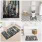 Booker T. Washington Bathroom Set Historic Portrait Collage Civil Rights Legacy Educational Pioneer Design - African Pride