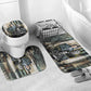 Booker T. Washington Bathroom Set Historic Portrait Collage Civil Rights Legacy Educational Pioneer Design - African Pride