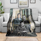 Booker T. Washington Blanket Historic Portrait Collage Civil Rights Legacy Educational Pioneer Design - African Pride