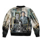 Booker T. Washington Bomber Jacket Historic Portrait Collage Civil Rights Legacy Educational Pioneer Design - African Pride