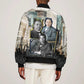 Booker T. Washington Bomber Jacket Historic Portrait Collage Civil Rights Legacy Educational Pioneer Design - African Pride