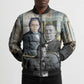 Booker T. Washington Bomber Puffer Jacket Historic Portrait Collage Civil Rights Legacy Educational Pioneer Design - African Pride