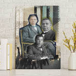 Booker T. Washington Canvas Wall Art Historic Portrait Collage Civil Rights Legacy Educational Pioneer Design - African Pride