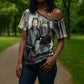 Booker T. Washington Cross Shoulder Shirt Historic Portrait Collage Civil Rights Legacy Educational Pioneer Design - African Pride