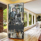 Booker T. Washington Door Cover Historic Portrait Collage Civil Rights Legacy Educational Pioneer Design - African Pride