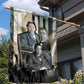 Booker T. Washington Garden Flag Historic Portrait Collage Civil Rights Legacy Educational Pioneer Design - African Pride