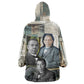 Booker T. Washington Kid Wearable Blanket Hoodie Historic Portrait Collage Civil Rights Legacy Educational Pioneer Design - African Pride