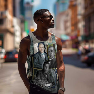 Booker T. Washington Men Tank Top Historic Portrait Collage Civil Rights Legacy Educational Pioneer Design - African Pride