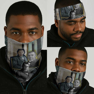 Booker T. Washington Neck Gaiter Historic Portrait Collage Civil Rights Legacy Educational Pioneer Design - African Pride
