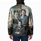 Booker T. Washington Padded Jacket Historic Portrait Collage Civil Rights Legacy Educational Pioneer Design - African Pride