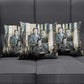 Booker T. Washington Pillow Cover Historic Portrait Collage Civil Rights Legacy Educational Pioneer Design - African Pride