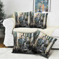 Booker T. Washington Pillow Cover Historic Portrait Collage Civil Rights Legacy Educational Pioneer Design - African Pride