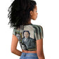 Booker T. Washington Raglan Cropped T shirt Historic Portrait Collage Civil Rights Legacy Educational Pioneer Design TS04