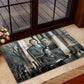 Booker T. Washington Rubber Doormat Historic Portrait Collage Civil Rights Legacy Educational Pioneer Design - African Pride