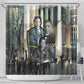 Booker T. Washington Shower Curtain Historic Portrait Collage Civil Rights Legacy Educational Pioneer Design - African Pride