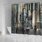 Booker T. Washington Shower Curtain Historic Portrait Collage Civil Rights Legacy Educational Pioneer Design - African Pride