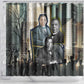 Booker T. Washington Shower Curtain Historic Portrait Collage Civil Rights Legacy Educational Pioneer Design - African Pride